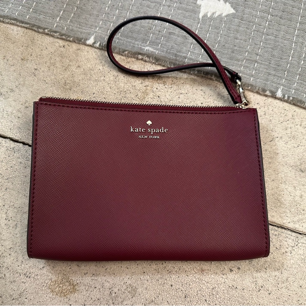 kate spade Burgundy/wine Wristlet